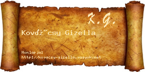 Kovácsy Gizella névjegykártya